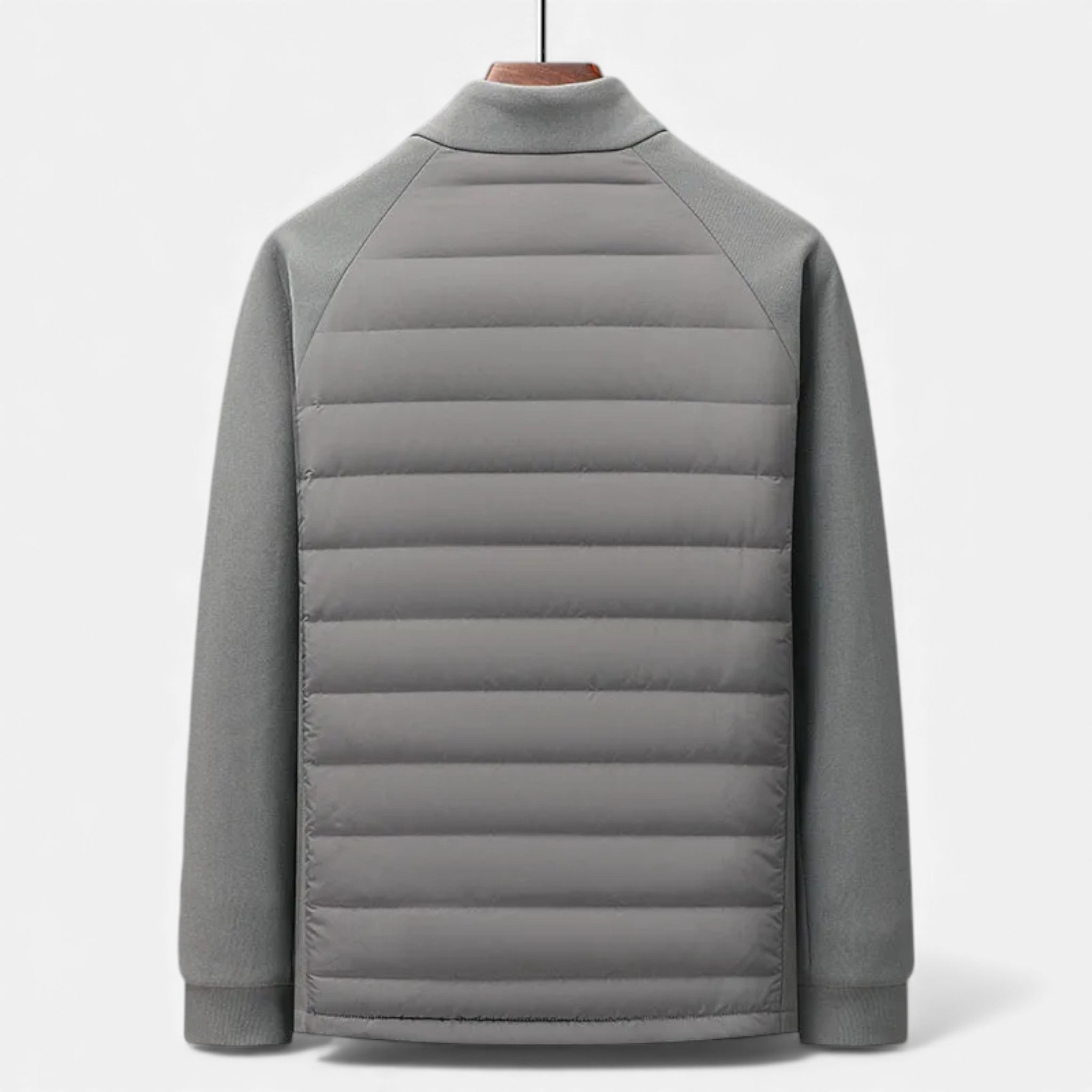 Newbury & Co | Men’s Quilted Down Jacket with Stand-Up Collar